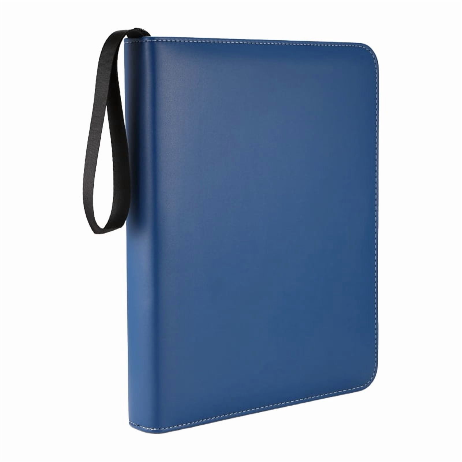 Trading Card Binder 9 Pocket, Card Binder with Zipper, Card Case for Game/Football/Baseball Card