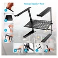 thumbnail image 2 of Soporte Ajustable para Laptop Pyle, Elevador de 16 cm a 27.6 cm para Monitor o Escritorio de Computadora con Estante de Almacenamiento y Alineación de Altura para DJ, PC, Gaming, Casa u Oficina, 2 of 7