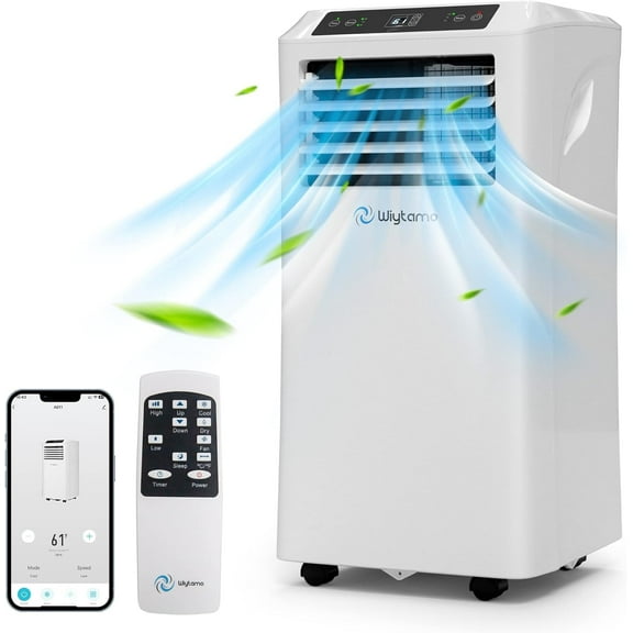 10,000 BTU Portable Air Conditioners  Smart WIFI Remote Control, 3-in-1 Portable AC Unit, Dehumidifier and Fan