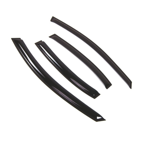 TuningPros Outside Mount Window Visor Deflector Smoke Tinted 4 Pcs Set For 2006-2011 Kia Rio Sedan