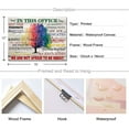 thumbnail image 6 of Motivational Wall Decor Art In This Office Watercolor Tree Painting Wonderful Canvas Painting Inspirational Quotes Wall Art for Study Room Home Office Decoration 12x16 inches Framed Hanging Artwork, 6 of 6