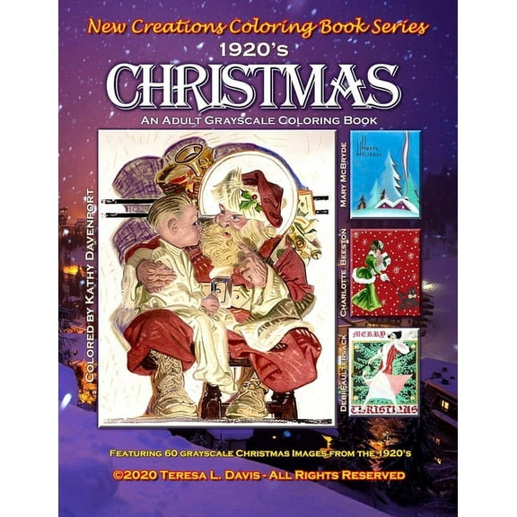 New Creations Coloring Book Series: 1920s Christmas, (Paperback)
