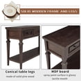 thumbnail image 5 of Narrow Console Table Sofa Table with 3 Drawers and Long Shelf for Living Room, Entryway, Hallway, Espresso 50''L x 15''W x 30''H, 5 of 7