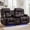Brown, variant on IPKIG Wall Hugger Power Recliner Loveseat with Massager, Heater, Bluetooth, LED Lights & Console, Velvet Brown Home Theater Seating Sofa