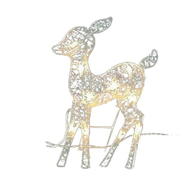 Binpure Prelit Christmas Reindeer Family, Outdoor Lighted Holiday Deer