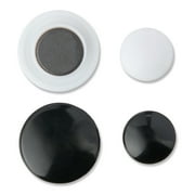 Pen+Gear Assorted Round Magnets, Black and White, 30 Count