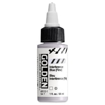 Golden High Flow Acrylics - Interference Blue (Fine), 1 oz bottle