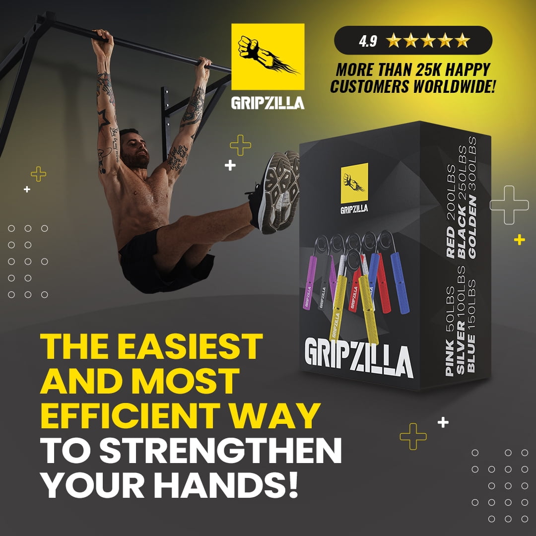 Buy Gripzilla ULTIMATUM Hand Grip Strengthener Workout Kit, 50300LB
