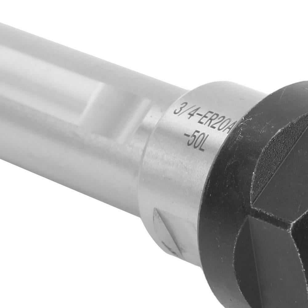 C3/4-ER20A-50L Straight Shank Collet Chuck Holder CNC Milling Extension Rod Top 