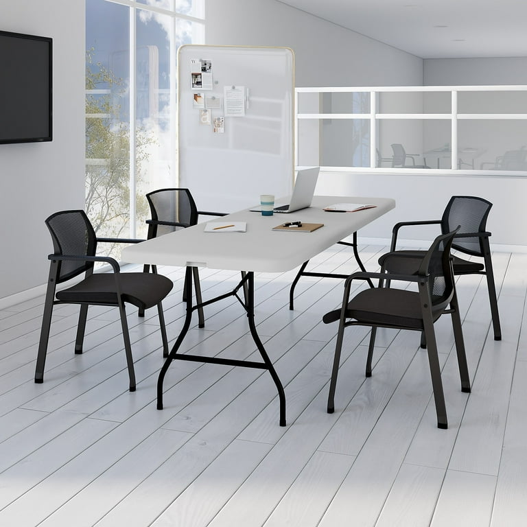 Staples, Heavy Duty Plastic Folding Table, 8' x 30