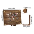 thumbnail image 3 of Oferta por tiempo limitado!Viaje de regalo de dinero, regalo de dinero hecho de madera con soporte, regalo de dinero de viaje, regalo de vacaciones del mapa del mundo, decoración del fondo de vacacio, 3 of 6