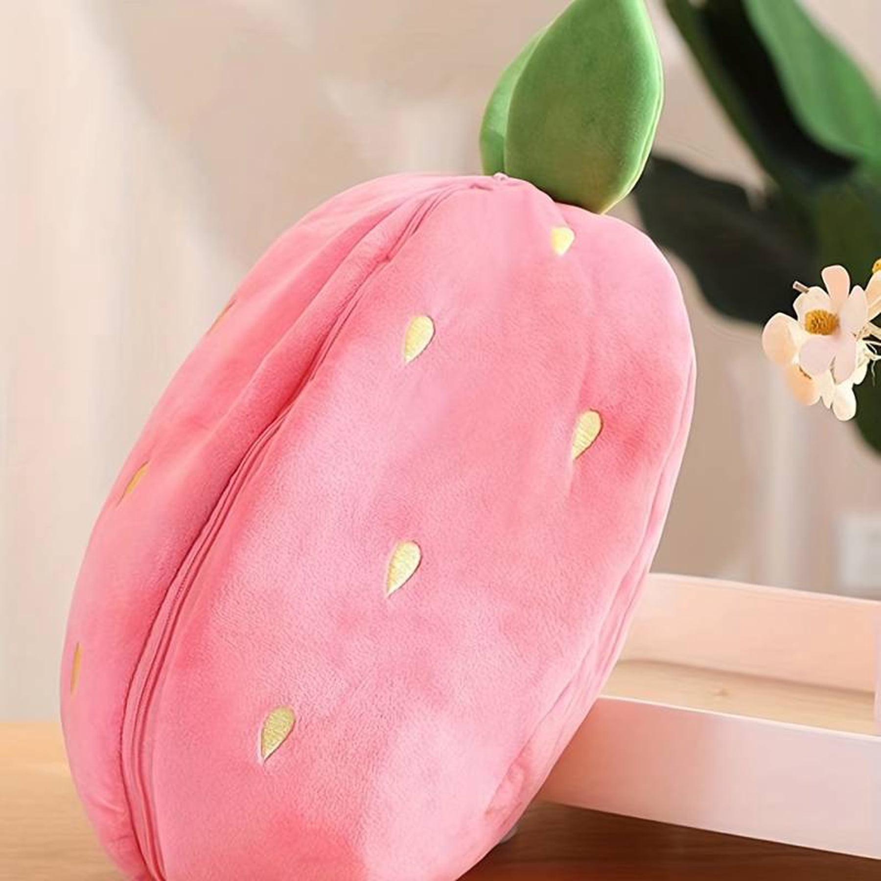 Dashing Nova Strawberry Easter Bunny Plush Toy Stuffed Animal, 23cm Pink