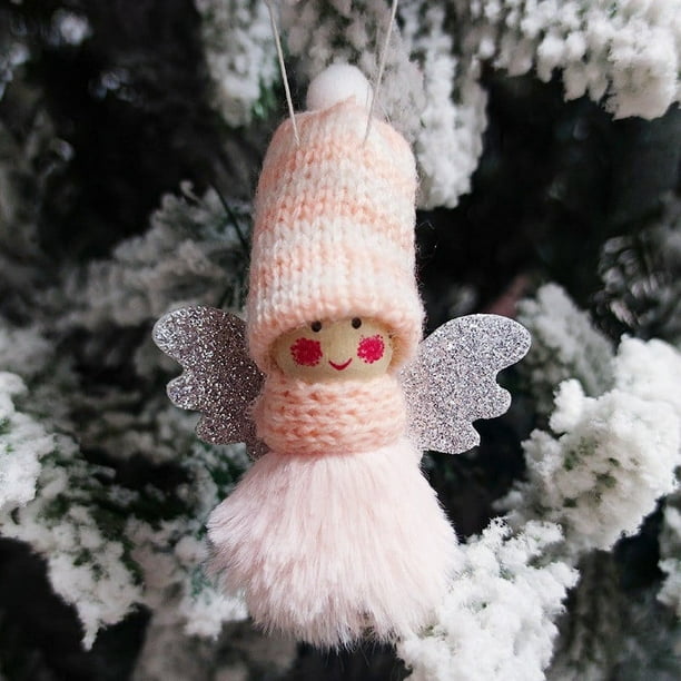Christmas Pendant Knit Hat Girl Pendant Christmas Decoration Pendant