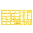 thumbnail image 3 of Drawing Templates, Plastic Multifunctional Architectural Templates Hollow Geometric Ruler For Office School Building Studying, 3 of 8