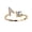 Gold A, variant on Women's Stainless Steel Round Zircon Capital Letter Stackable Ring Adjustable Alphabet Letter Pinky Ring Jewelry Gifts Silver L