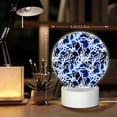 thumbnail image 6 of Daiia Blue Lightning2 Pattern Acrylic Night Light, LED Touch Light, Bedroom Night Light, Soft Glowing Lamp Perfect Gift for Mother's Day, Birthday, or Christmas, 6 of 9