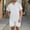 White, variant on YHAJDS Summer Men Shorts Set 2 Piece Mens 2 Piece Outfits Solid Color Breathable Casual Button Pocket Drawstring Shorts V Neck Short Sleeve Tracksuit