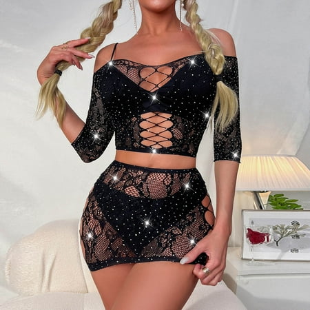 

HOMBOM Yoga Sports Bras for Women Underwear Panties Underclothes Underpants Lingerie Roleplay Sets Underwear Black One Size