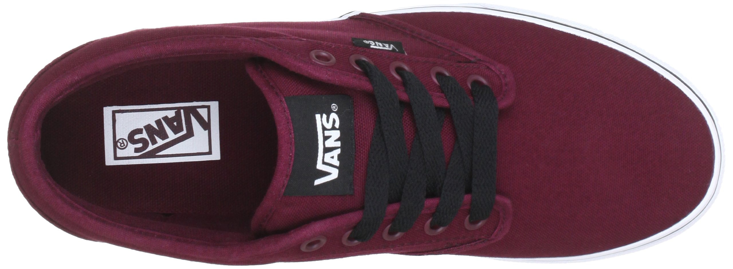 Vans Men's Atwood Canvas Oxblood / White Skateboarding Shoe - 13M -  Walmart.com