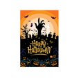 thumbnail image 2 of Halloween 59 Inch Poster with Spooky Pumpkin Witch Print, Themed Wall Art for Home Parties, Spooky Season Hanging Decor, 2 of 5