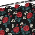 thumbnail image 3 of Pioneer Flower Floral Print Pattern Shower Curtain 72”x72", Bathroom Decorative Shower Curtain Set with 12 Hooks, Waterproof Washable, 3 of 6