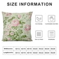 thumbnail image 5 of MDO  Rose Flower Floral One Throw Pillow with Cover for Couch Bed Sofa, 18 x 18 Decorative Pillows w/Case, 5 of 5