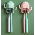 thumbnail image 2 of Soporte de pared para cepillos de dientes JM 3 uds Rosa, 2 of 5