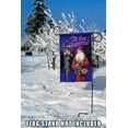 thumbnail image 4 of Toland Home Garden Red and Blue "Tis the Season!" Lamp Post Santa Christmas Outdoor Rectangular Mini, 4 of 5