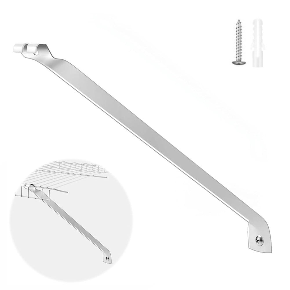 AFQH Sturdy 4/6Pcs Wire Shelving Support Brackets - Easy Install & Versatile Use!