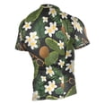 thumbnail image 2 of joogoo Tropical Leaves Coconuts Pattern Men's Cycling Jerseys Mountain Bike Short Sleeve Tops 3XL, 2 of 7