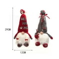 thumbnail image 4 of Adorno de anciano del bosque con luz Rudolph the Gnome Adorno de muñeca sin rostro Decoración de Navidad Decoración de vacaciones, 4 of 8