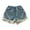 Blue, variant on Gubotare Toddler Girl Shorts Girl's Cute Bowknot Print Denim Shorts Elastic Waist Y2k Short Jeans (Blue,Size 4-5 Years)