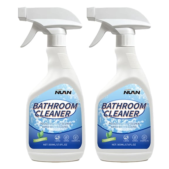 Bathroom Descaler Foam Cleaner for Hard Water Stains - Powerful Foaming Spray for Shower Toilet Sink Tile Cleaning, Limescale Buildup Remover All-Purpose Bathroom Cleaner (33.8 Fl Oz)