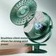 thumbnail image 5 of Fiudx Ventilador de Clip, Alimentación Por Usb, 3 Velocidades Ajustables, Potente Flujo de Aire, Funcionamiento Silencioso, Compacto para Escritorio y Clip, Rotación de 360 Grados, Ideal para Cocheci, 5 of 6