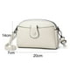 thumbnail image 2 of Bolso de mujer de PU de moda, bolso pequeño práctico de múltiples compartimentos informal, paquete cruzado de hombro Blanco, 2 of 5