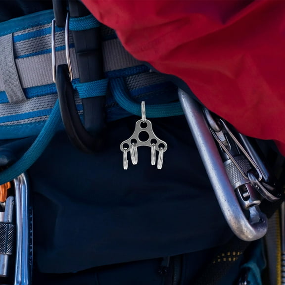 IDEANATEGRATE 5Pack Micro Carabiner S Clip Keychain Pocket Clip Lightweight Portable Design