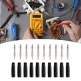 Multimeter Plug Adapter 10-Pack 4mm Banana Plug DIY Solder Connector 22.040 Male Adapter for ...