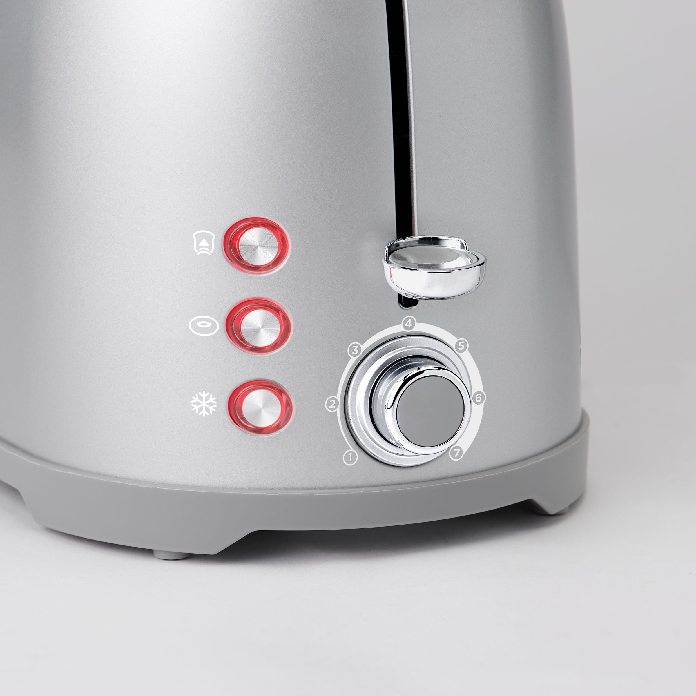 Betty Crocker 2-Slice Multi Function Toaster with Extra Wide Slots for Thick Bread Bagel and Waffle Toast Shade Control