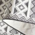 thumbnail image 5 of SAFAVIEH Cabana Ethan Geometric Indoor/Outdoor Area Rug, Black/Grey Ivory, 4' x 6', 5 of 14