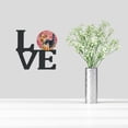 thumbnail image 2 of Welsh Terrier Love Metal Wall Artwork LOVE Red, 2 of 2