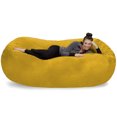 thumbnail image 4 of Sofa Sack Bean Bag Chair, Memory Foam Lounger with Microsuede Cover, Kids, Adults, 7.5 ft, Lemon, 4 of 4