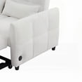 thumbnail image 2 of Modern Beige Chenille Loveseat Sofa with Adjustable Backrest (52.8") and Built-in USB Ports, 2 of 26