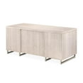thumbnail image 6 of Michael Amini Marin 70"W 7-Drawer Stainless Steel & MDF Desk in Greige Beige, 6 of 14