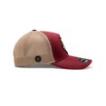 thumbnail image 3 of Knite Gorra Trucker Route 66 Wine Beige Malla Transpirable Biker Hombre, 3 of 5