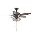 thumbnail image 2 of Casimer 5-blade 3-light Crystal Bronze 42" Ceiling Fan, 2 of 5