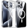 thumbnail image 1 of Funda Magnética Mate para Teléfono para iPhone 15 Pro Max, Cubierta a Prueba de Golpes Compatible con MagSafe - Transparente, 1 of 8