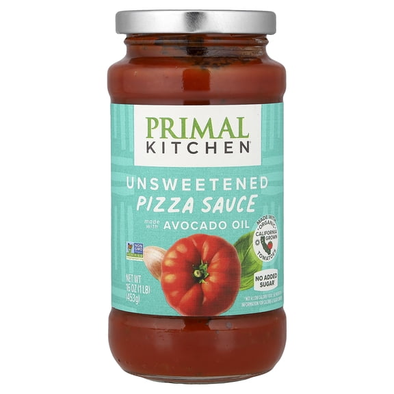 Primal Kitchen Pizza Sauce Made with Avocado Oil, Unsweetened, 16 oz (453 g)