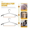 thumbnail image 3 of 5 Pcs Garment Hanger Suit Hangers Closet Organizer Clothes Wooden Iron Household Wardrobe, 3 of 6