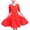 Red, variant on YM YOUMU Girls Latin Dance Dress Short Sleeve for Ballroom Salsa Practice