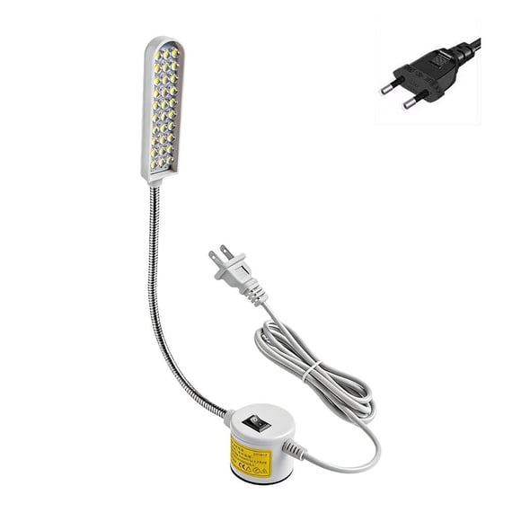 ZOUBAOQ 10/20/22/30 LED Sewing Machine Light,360 Flexible Adjustable Gooseneck Work Lamp with Magnetic Mounting Base for Lathes, Drill Presses, Workbenches